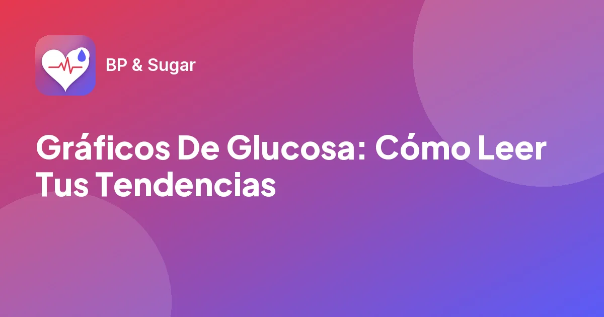 Gráficos De Glucosa: Cómo Leer Tus Tendencias