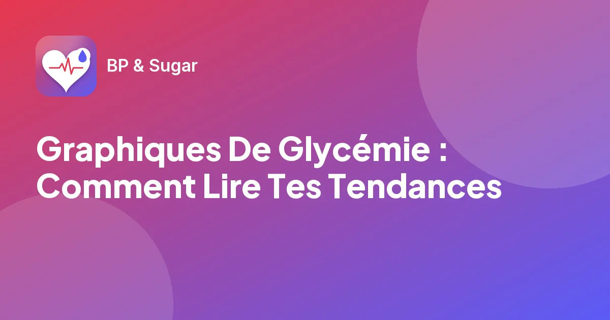 Graphiques De Glycémie : Comment Lire Tes Tendances