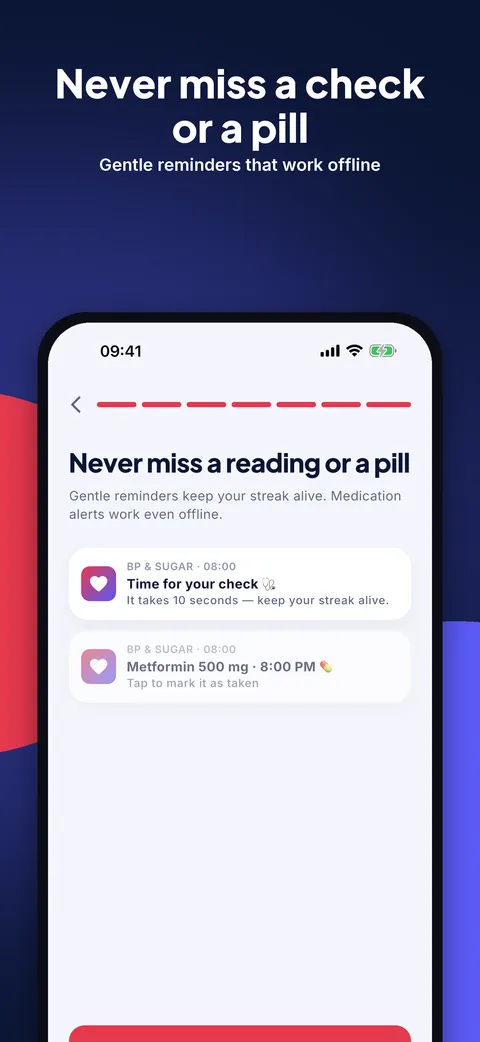 Medication and daily check reminders